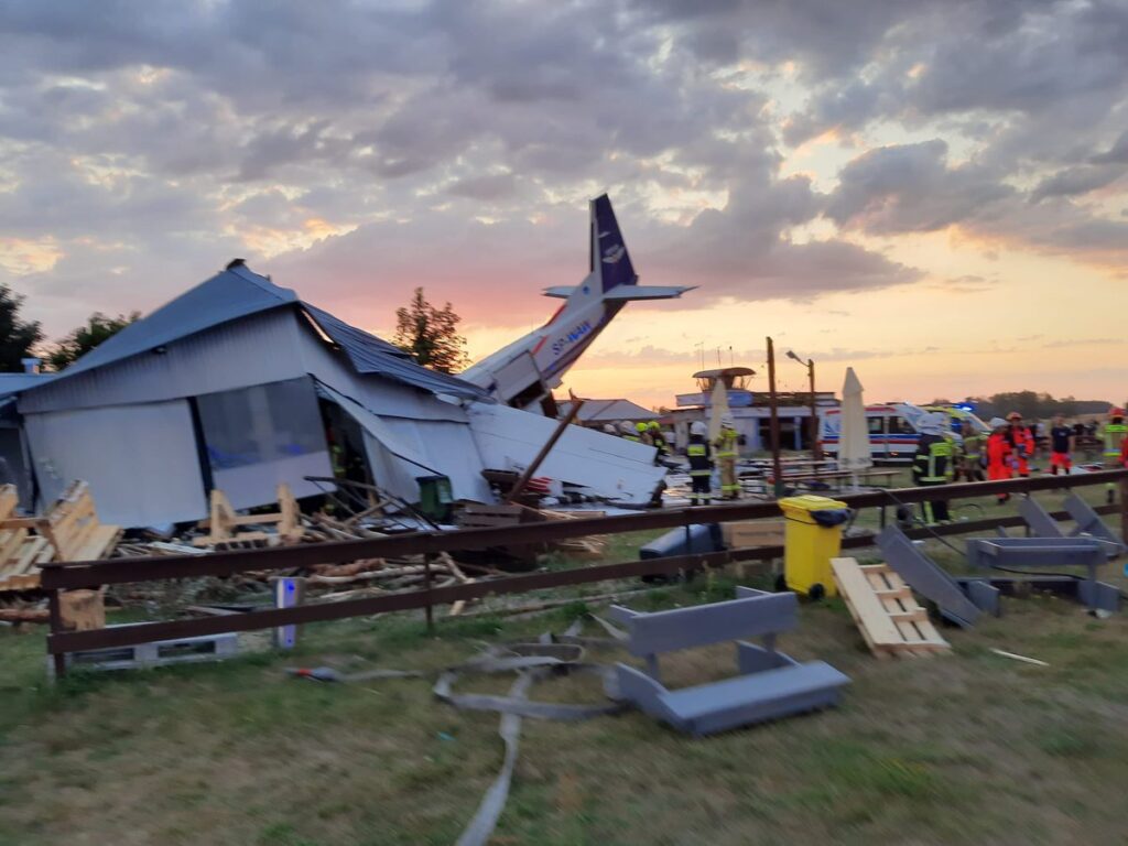Падение самолета в Польше
