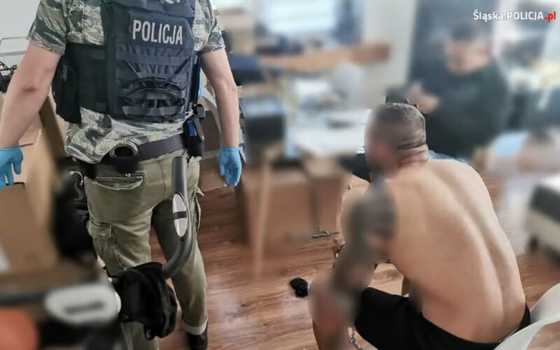 Задержание банды хулиганов в Польше