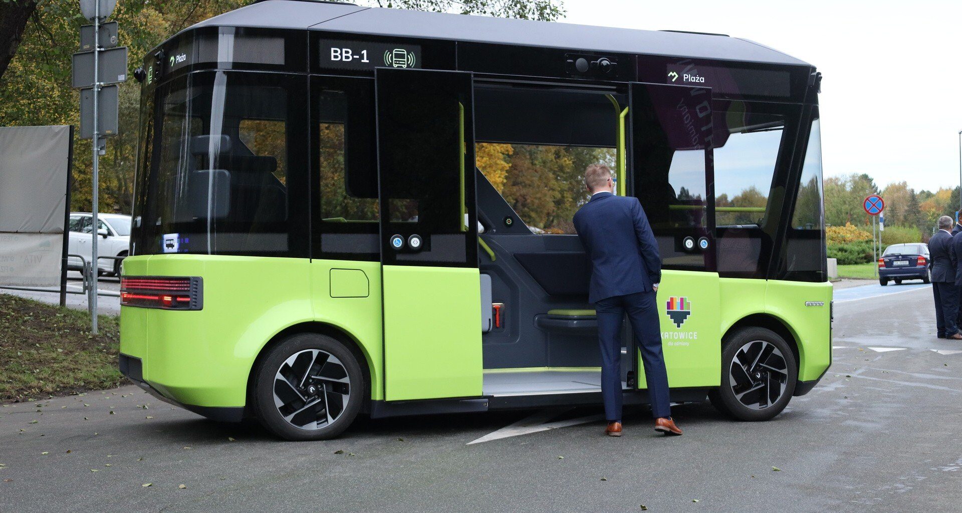 Автобус без водителя в Польше