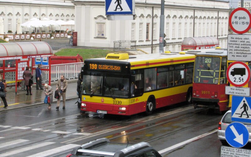 В автобусах Варшавы